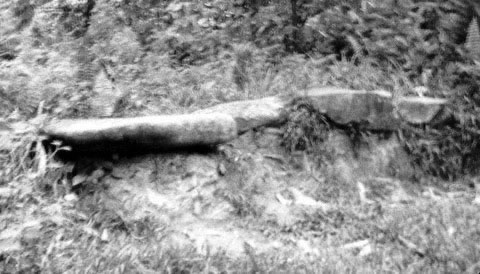 Batu Pemali (sacred stone) in Negeri Lama (original settlement) of Rutong. 