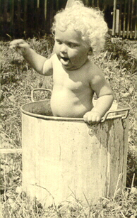 Dieter as a baby